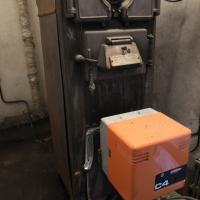 Chaudière ancienne avant travaux